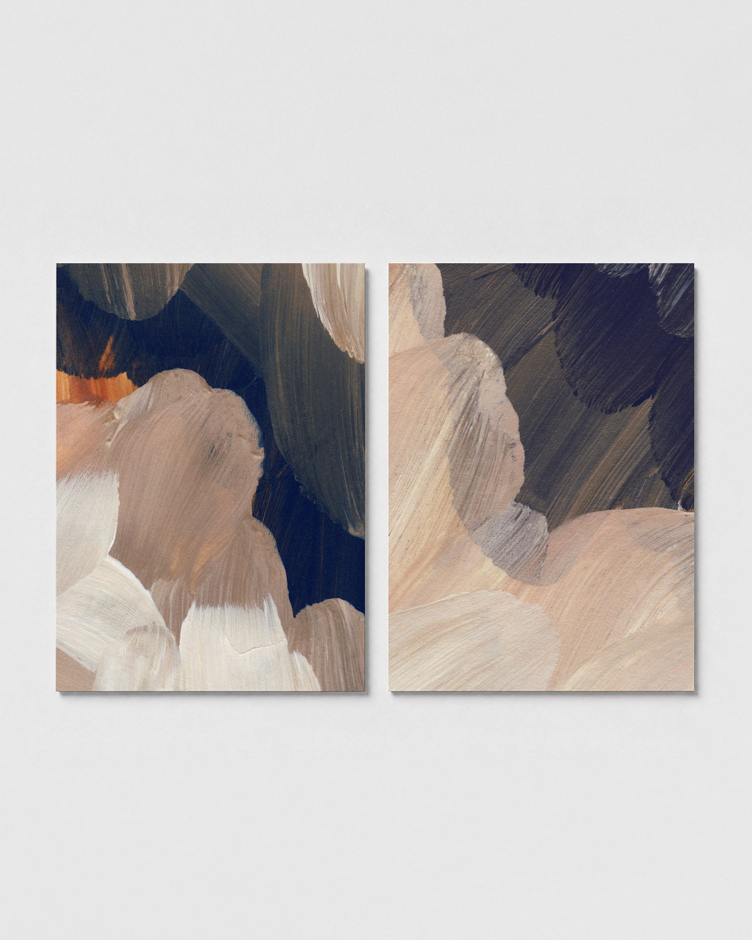 Vloeiende kleurvlakken Posterset