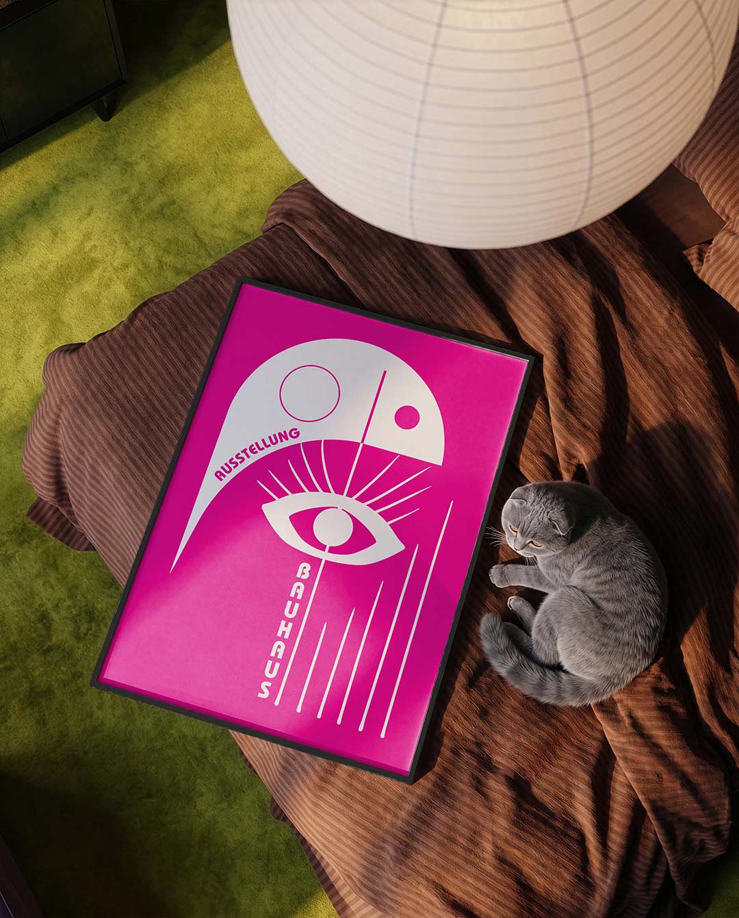 Oog en lijnen Poster