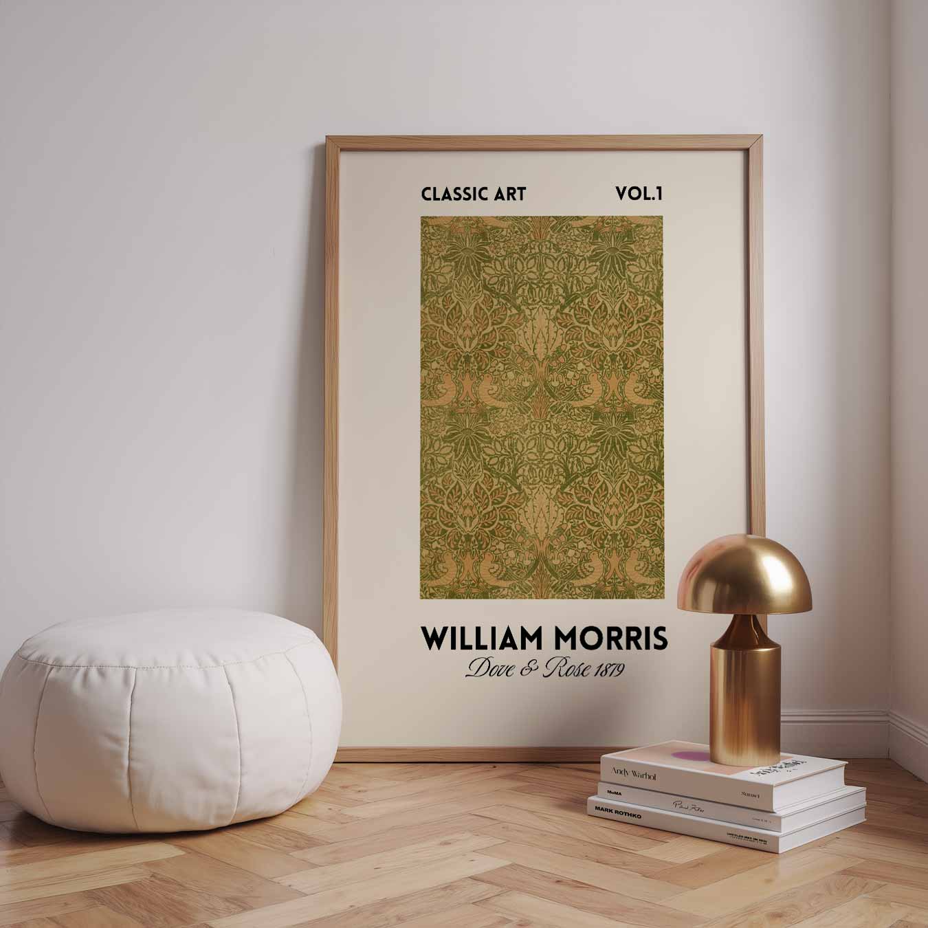 William Morris Deer & Rose 1879 Poster-WallArtistic