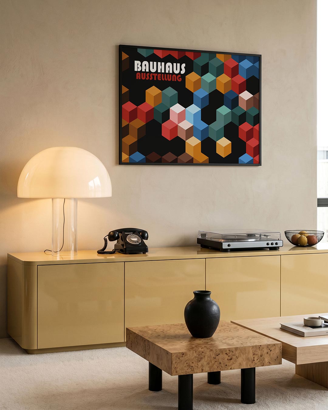 Kubusvormen en kleur Poster