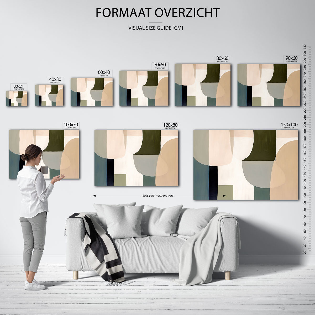 Abstracte vormen Poster