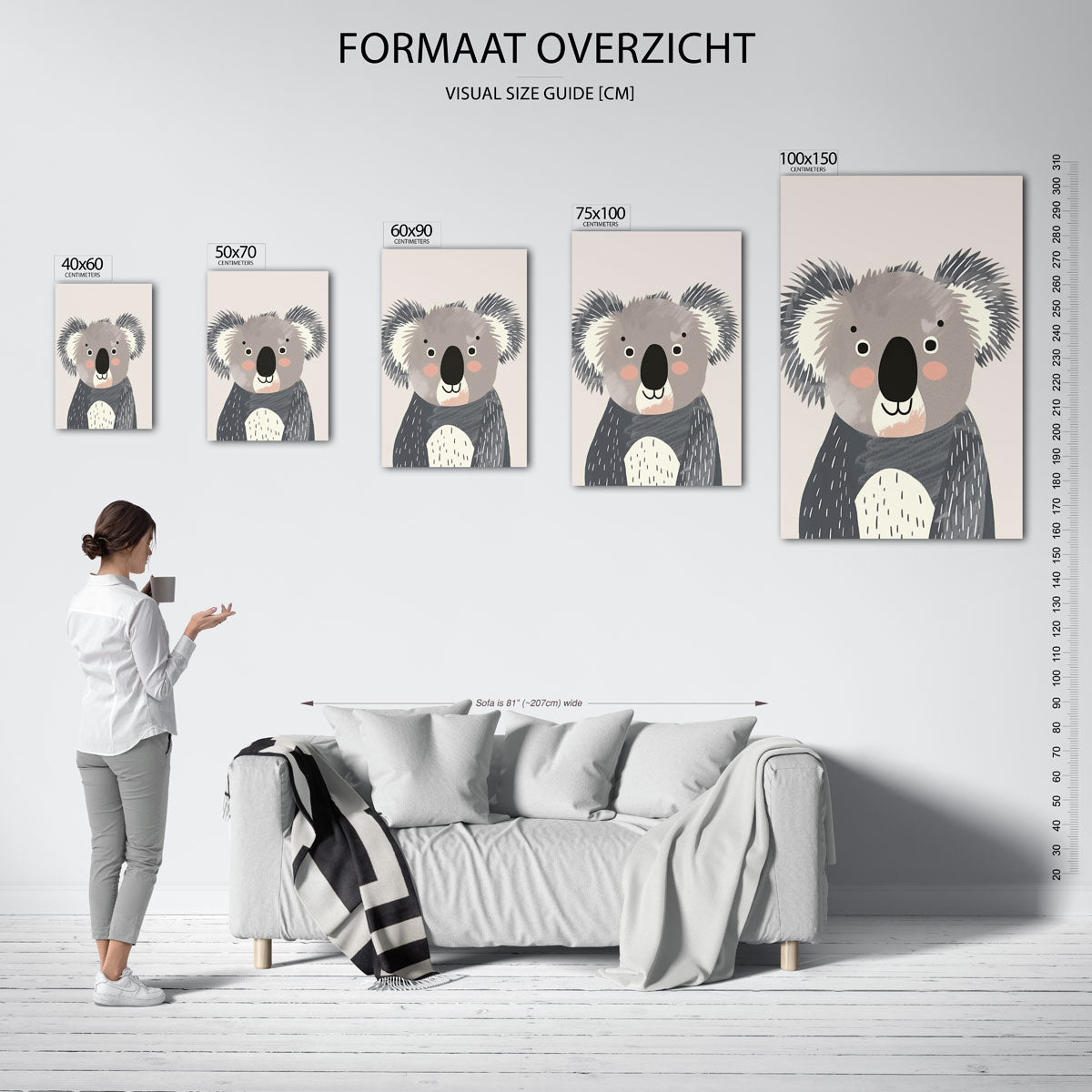 Koala illustratie Kunstwerk