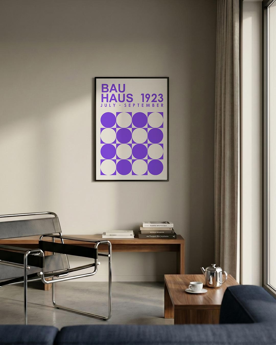 Cirkelpatroon en tekst Poster