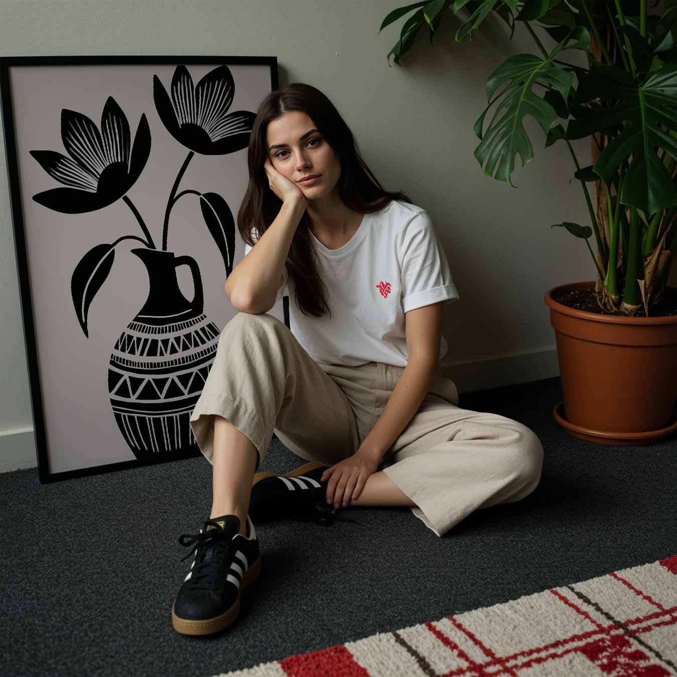 Bloemenvazen Poster-WallArtistic