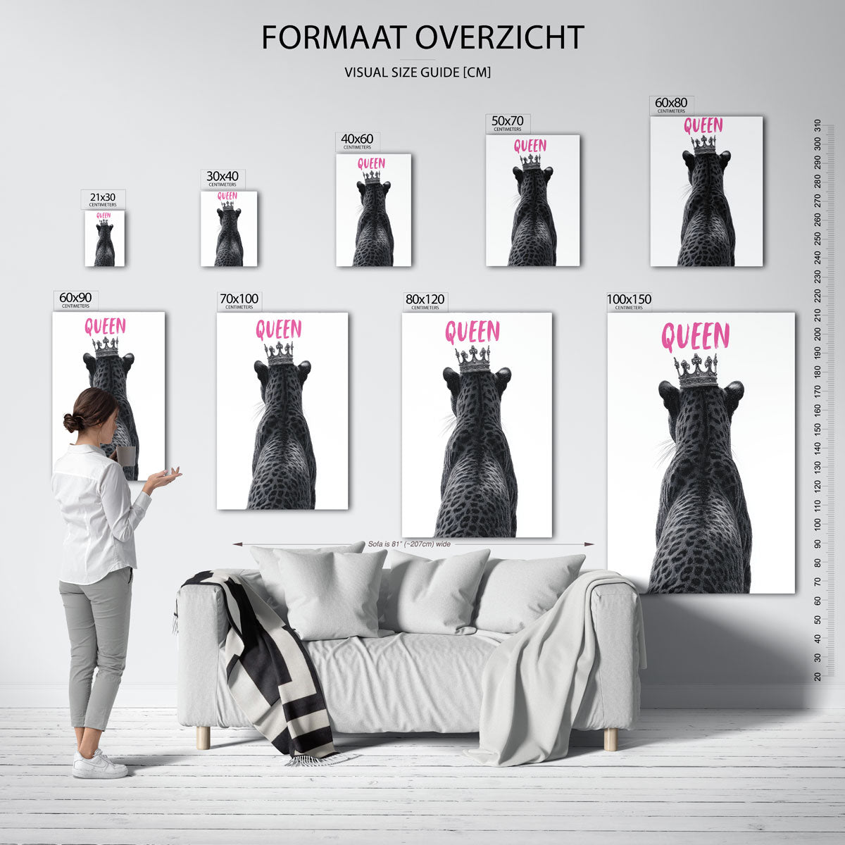 Panter met kroon Poster