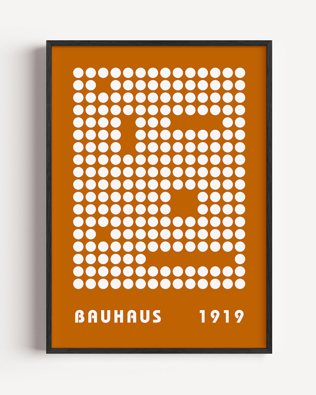 Cirkelpatroon en typografie Poster