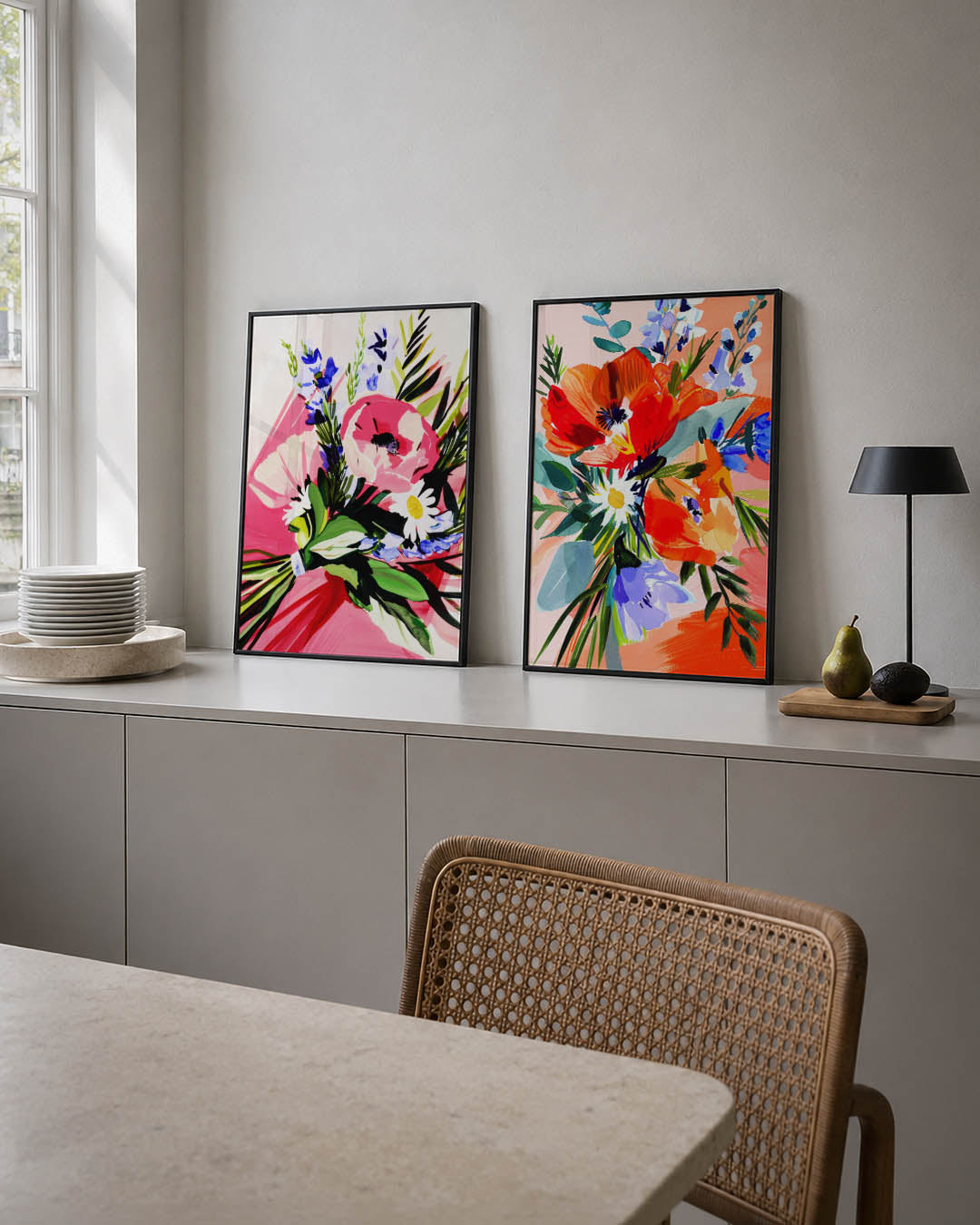 Bloemrijke kleurenpracht Posterset