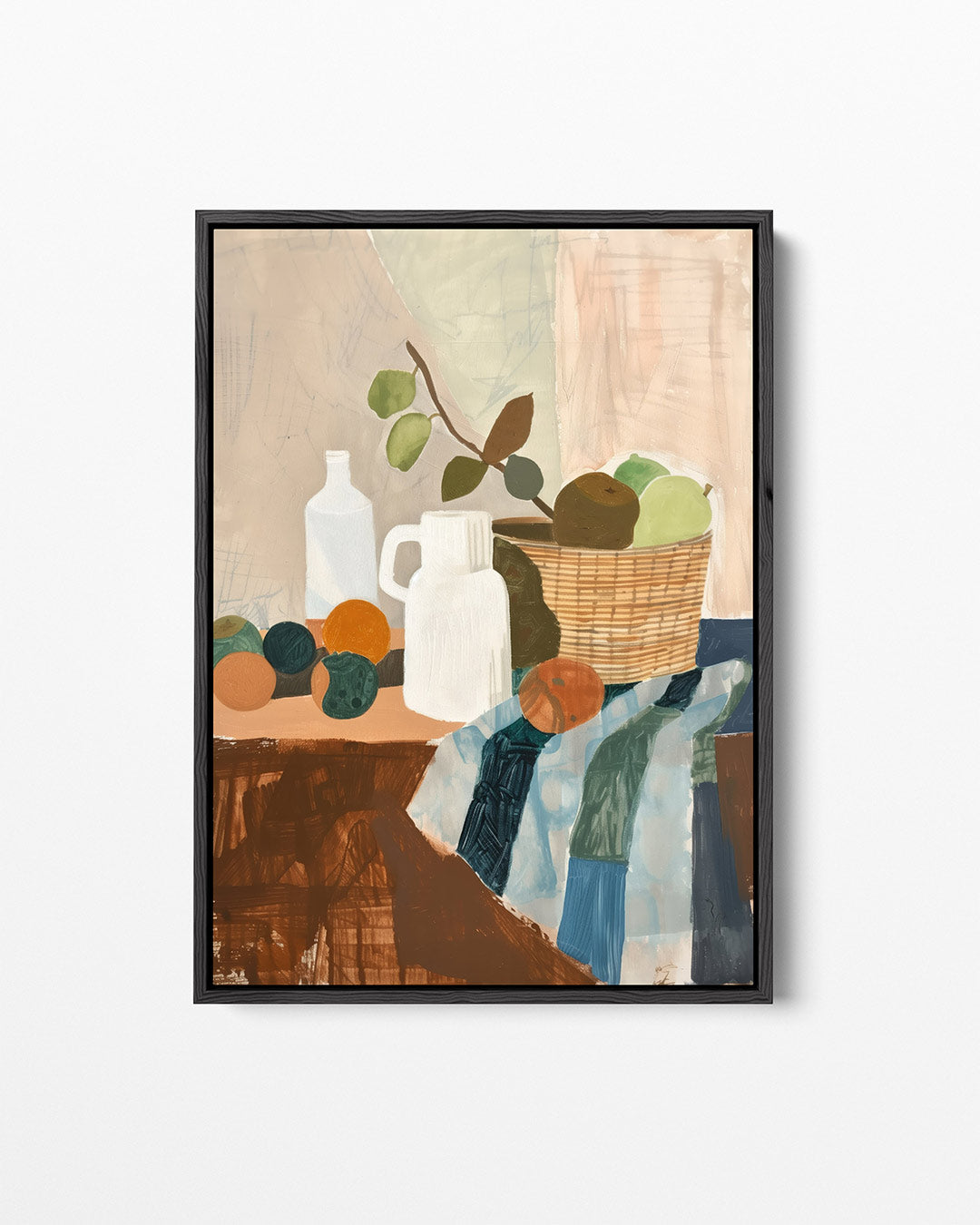 Fruit en vormen Kunstwerk