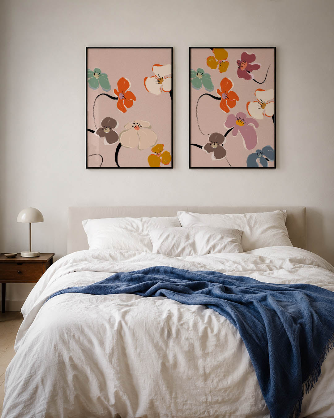 Bloemrijke lijnen Posterset