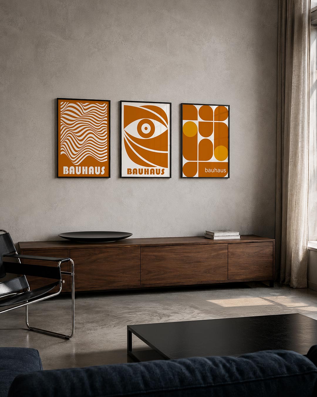 Golvend lijnenspel Posterset