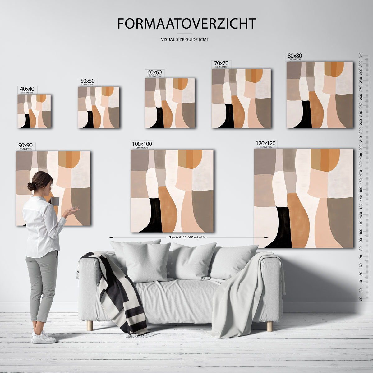 Abstracte vormen Poster