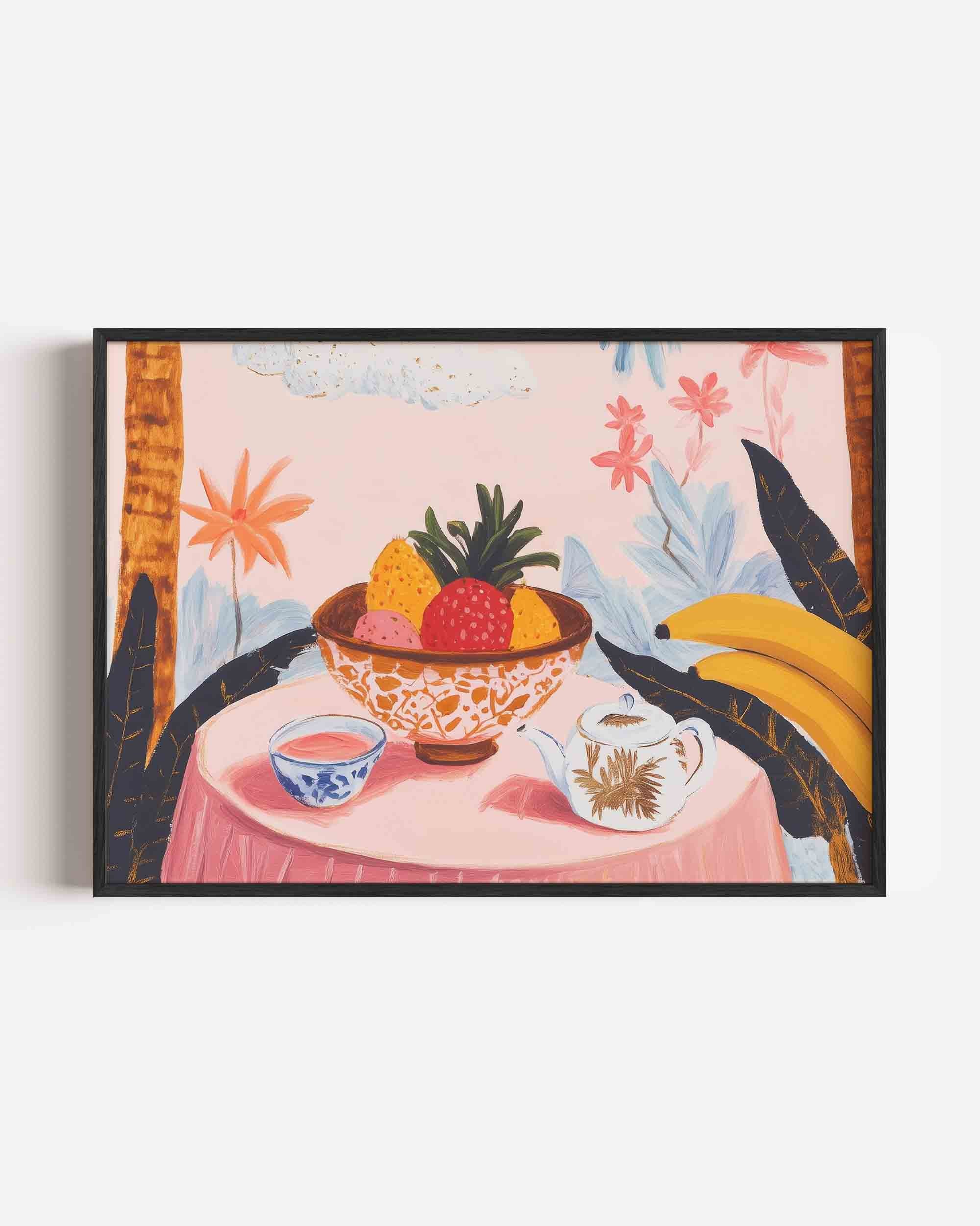 Fruit en bloemen Poster