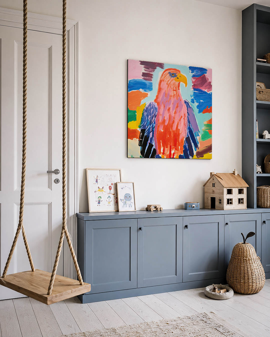 Kleurrijke vogel Kunstwerk
