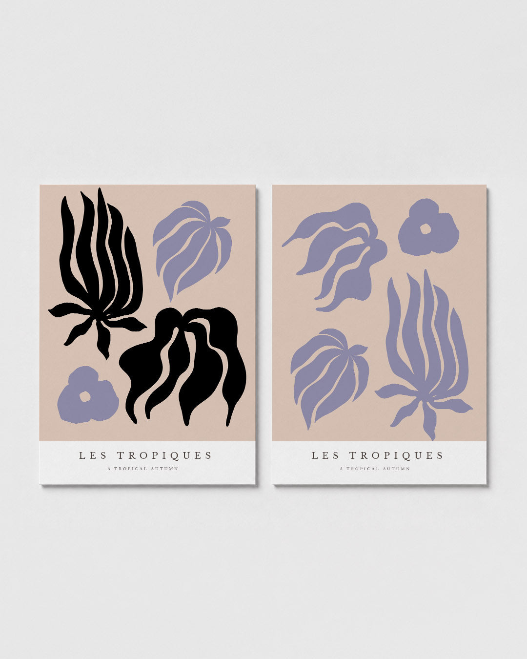 Organische vormen Posterset