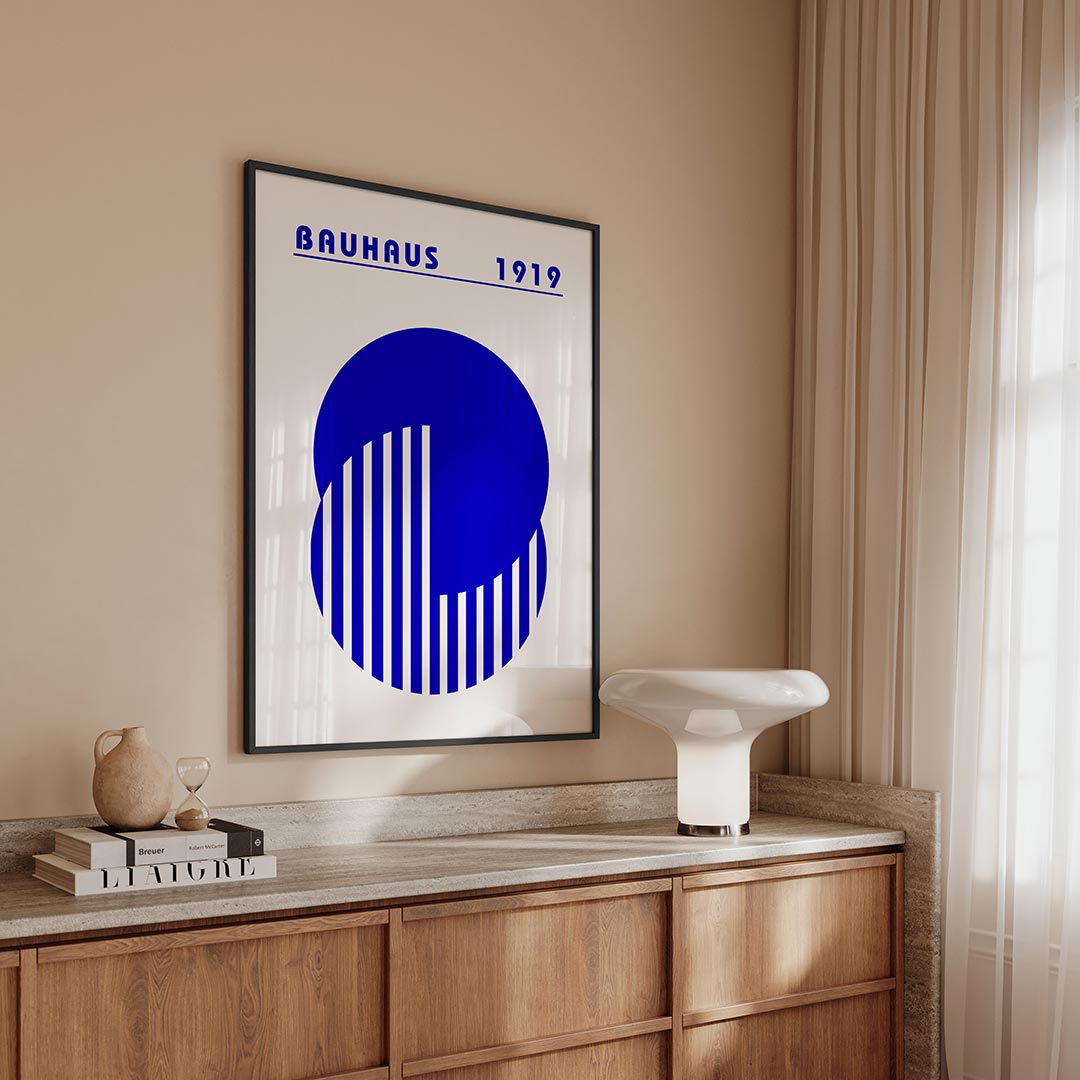 Cirkels en strepen Poster