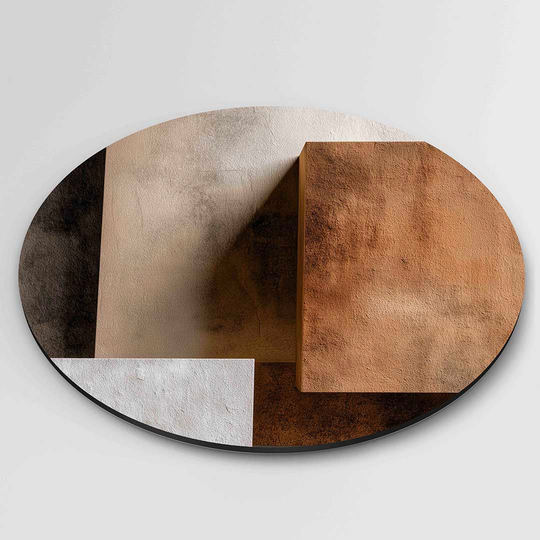Abstracte vormen Muurcirkel