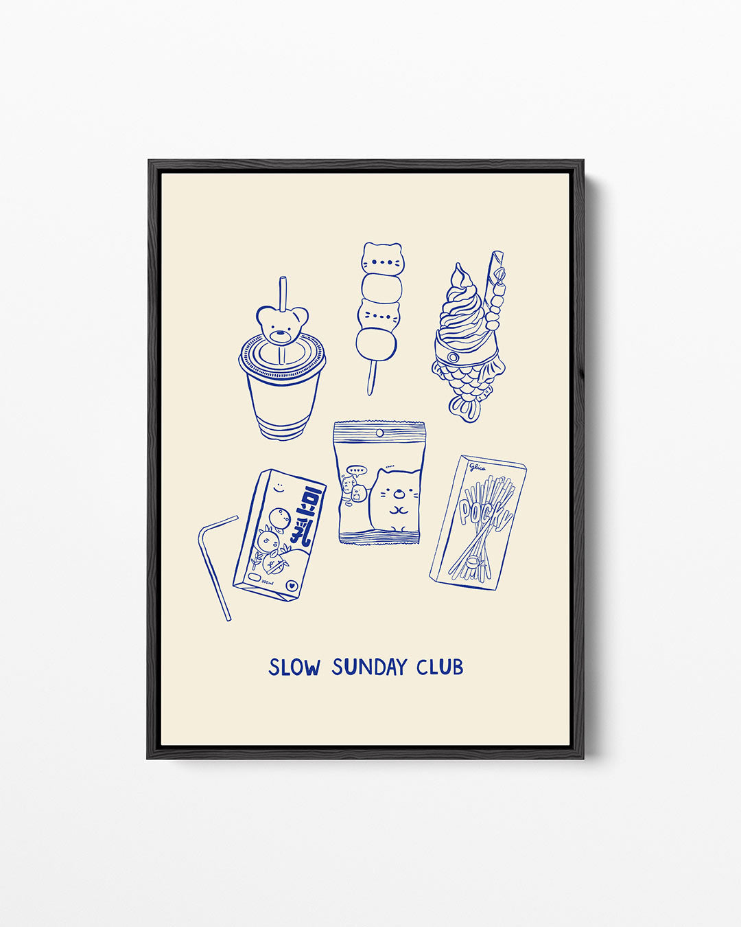 Speelse illustraties Kunstwerk
