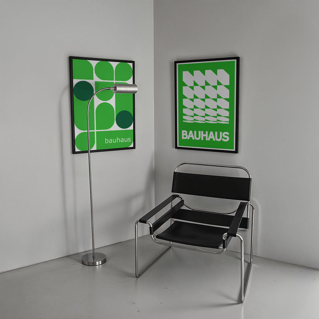 Groene vormenspel Posterset
