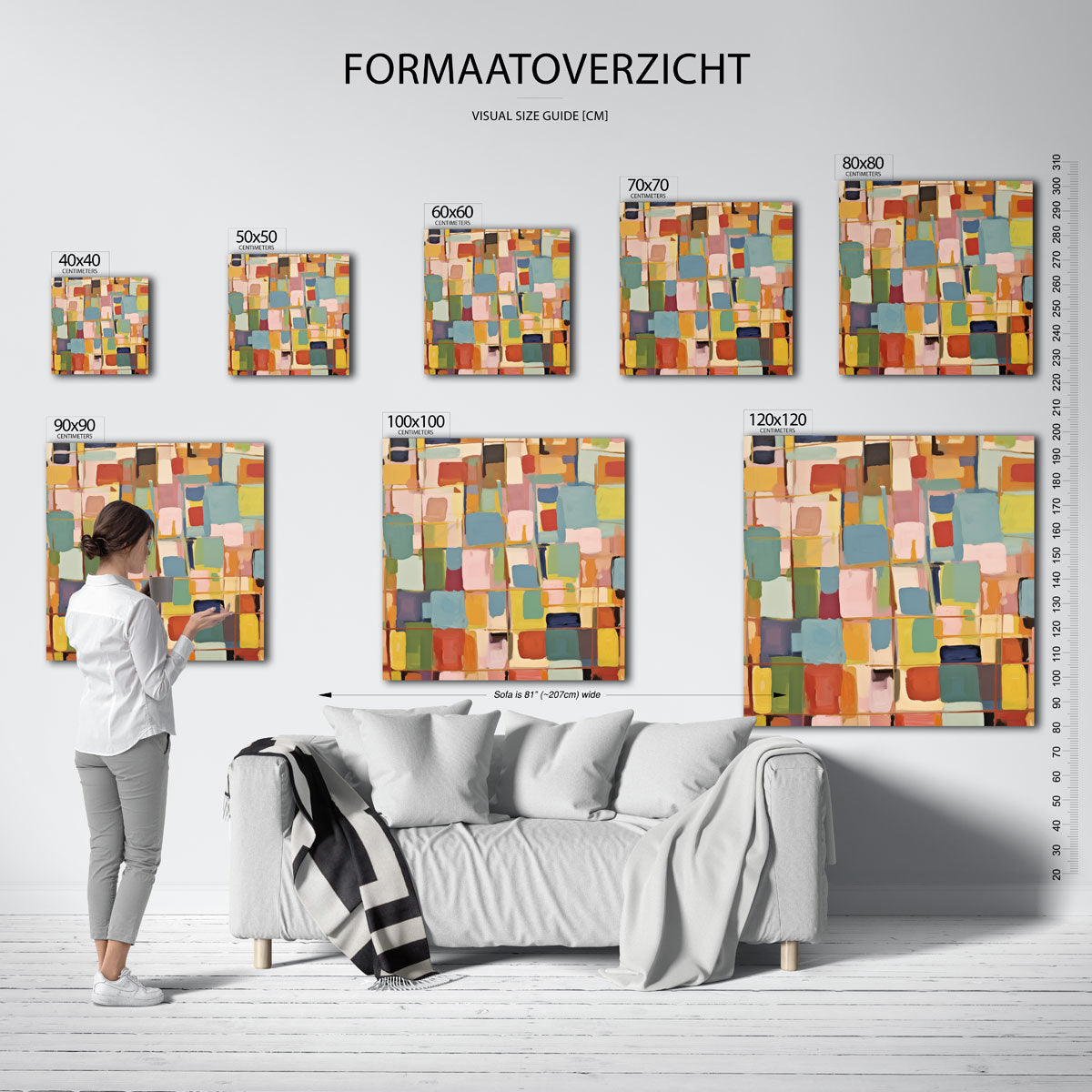 Gekleurde vlakken Poster