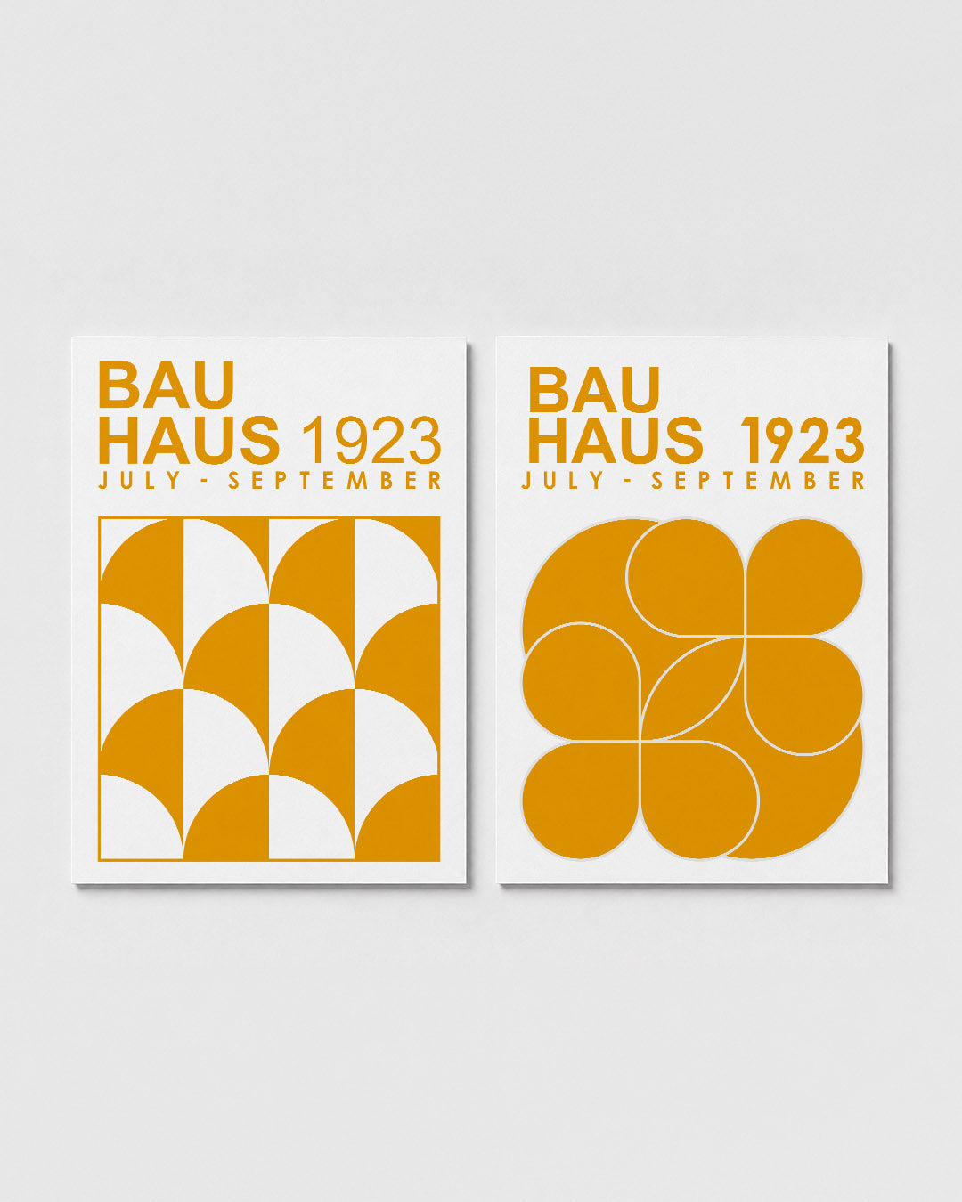Halfronde vormen Posterset