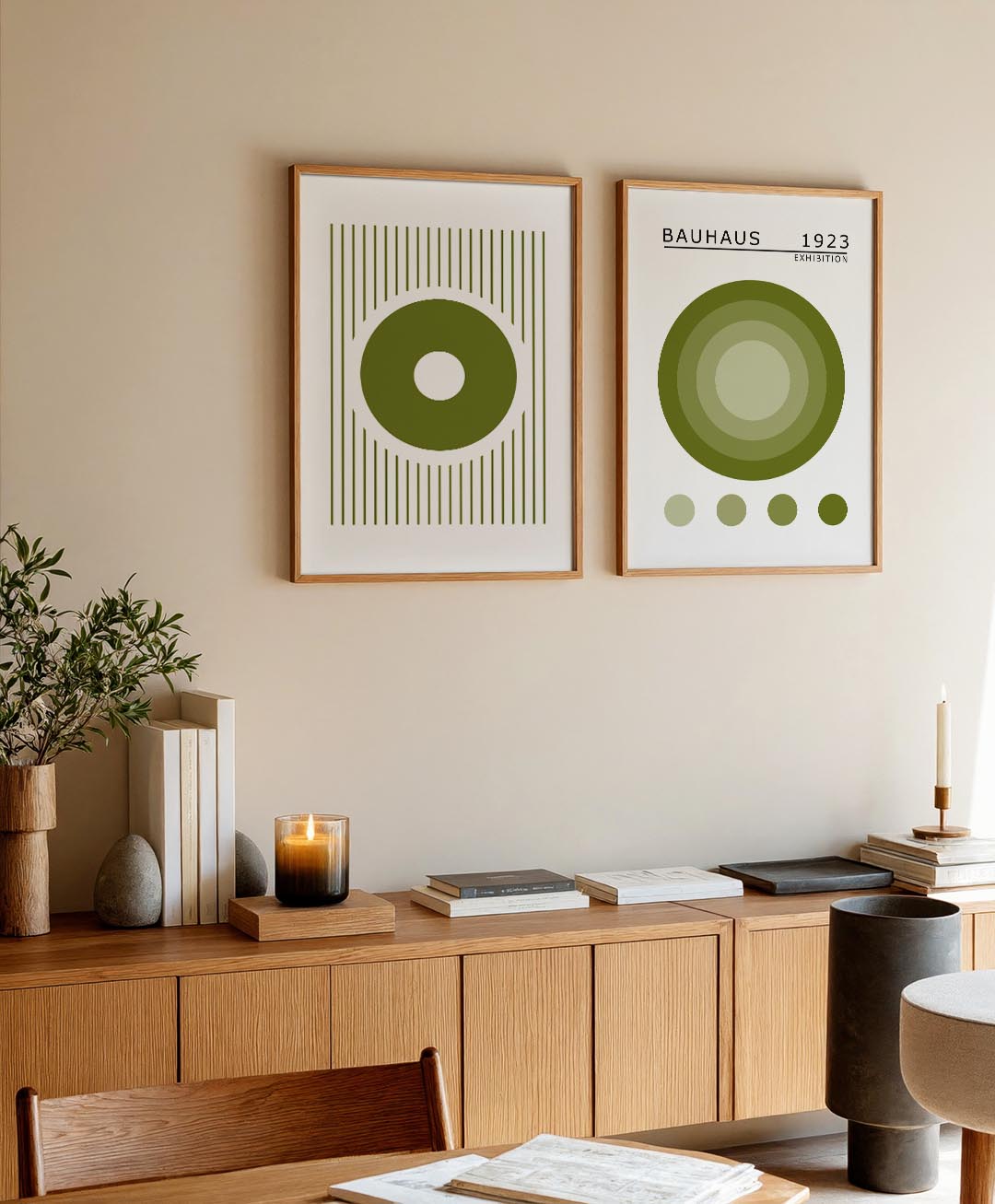 Cirkel en lijnen Posterset