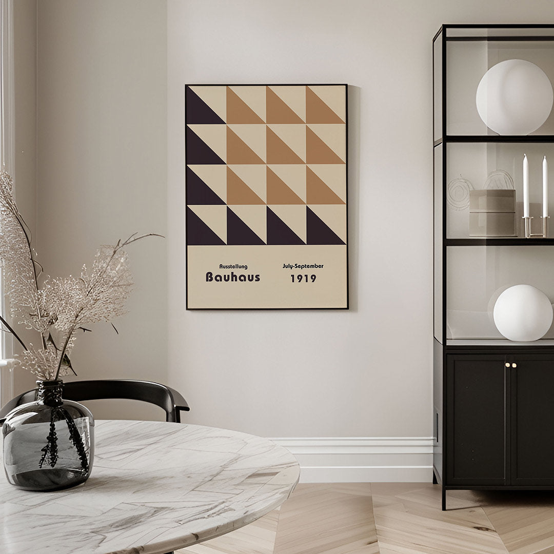 Driehoekige vlakverdeling Poster