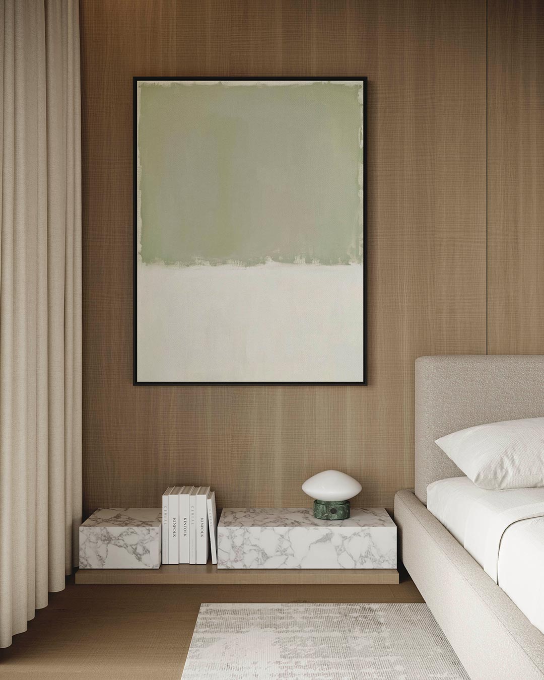 Rustige kleurencompositie Kunstwerk