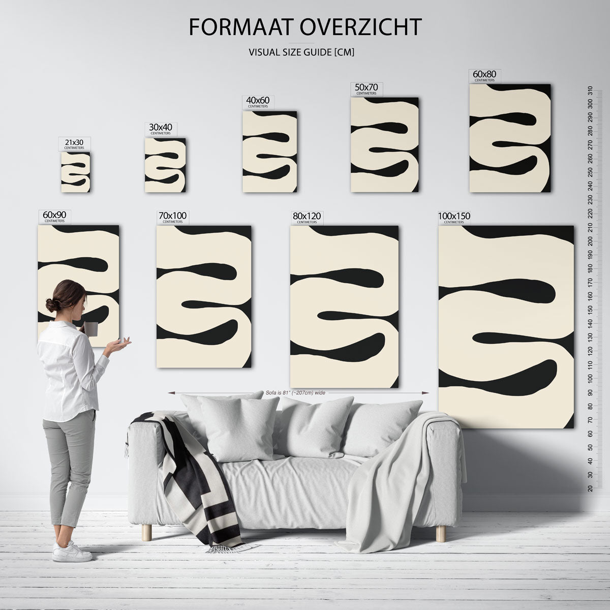 Organische vormen Poster