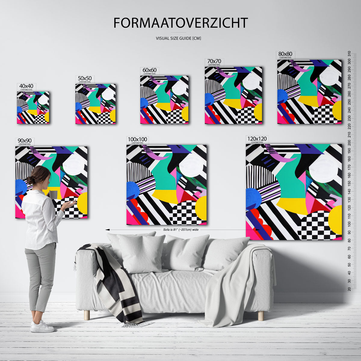Grafische vormen Poster