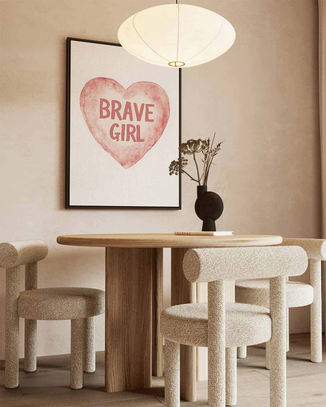 Brave Girl Hartkunst Kunstwerk-canvas-dibond-plexiglas-wanddecoratie-WallArtistic
