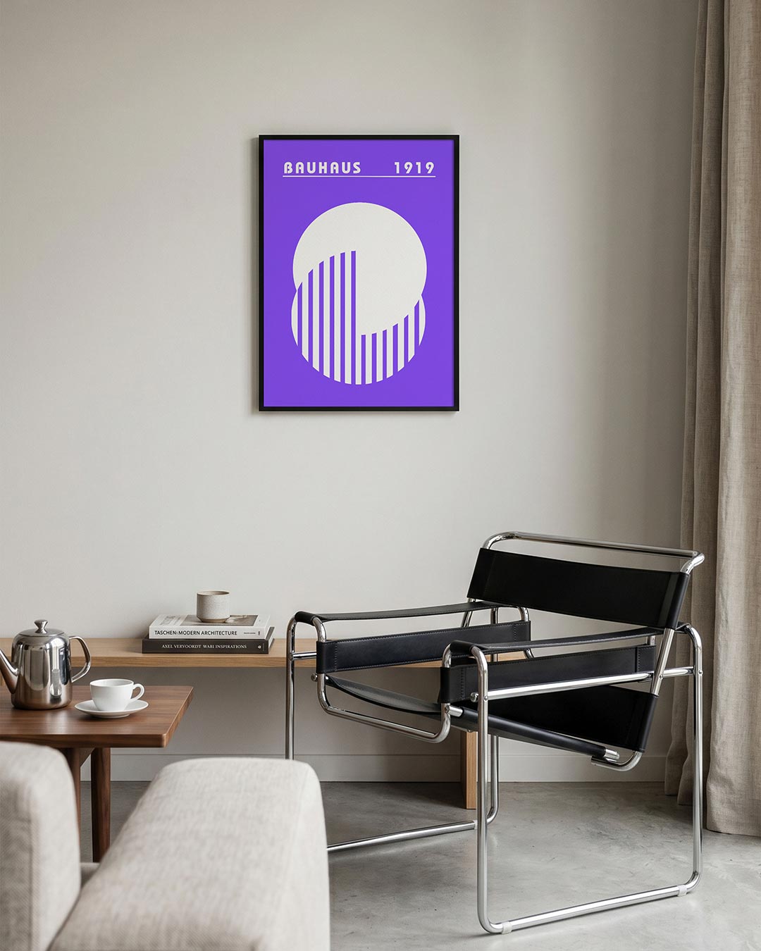 Cirkel en lijnen Poster