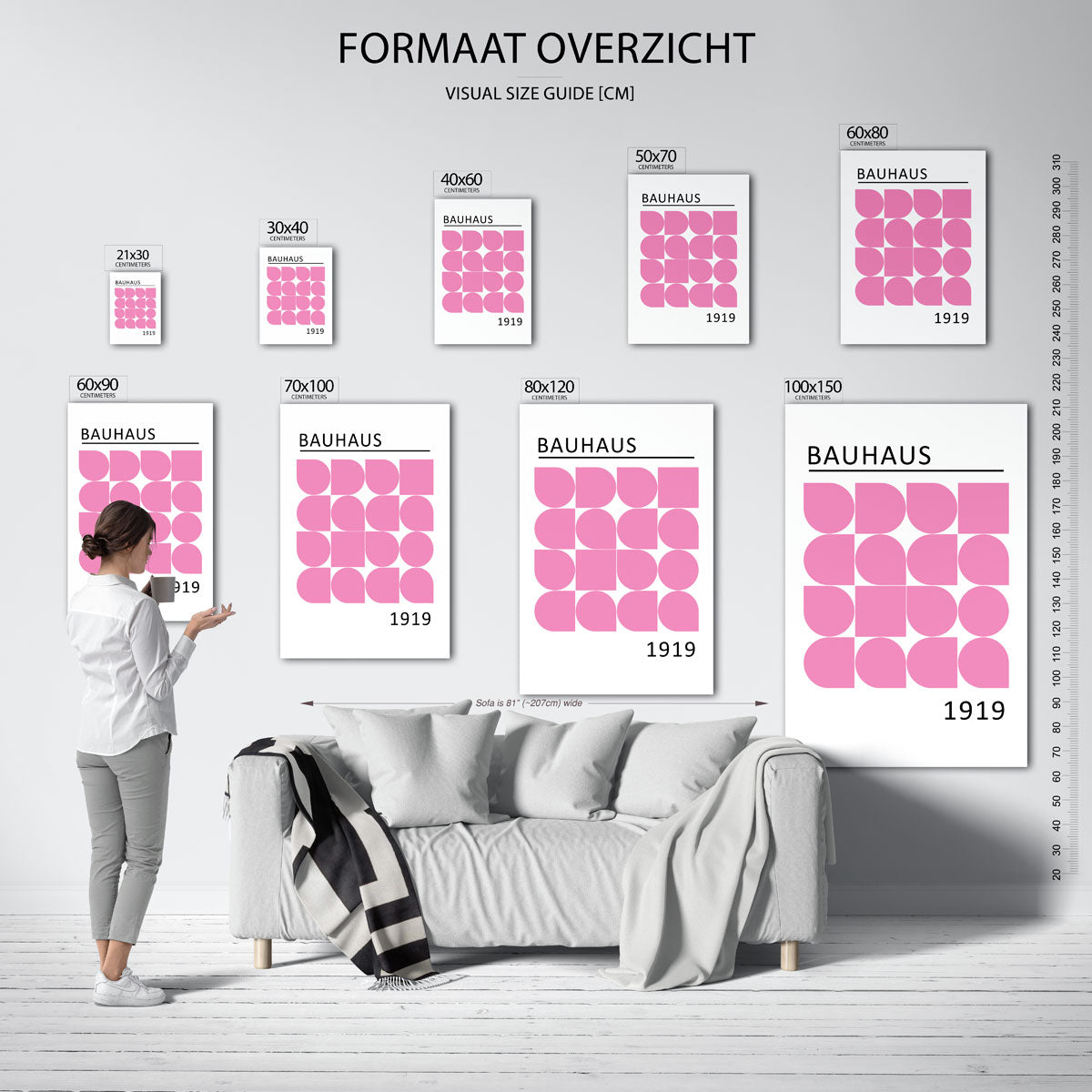 Vormritme en kleur Poster