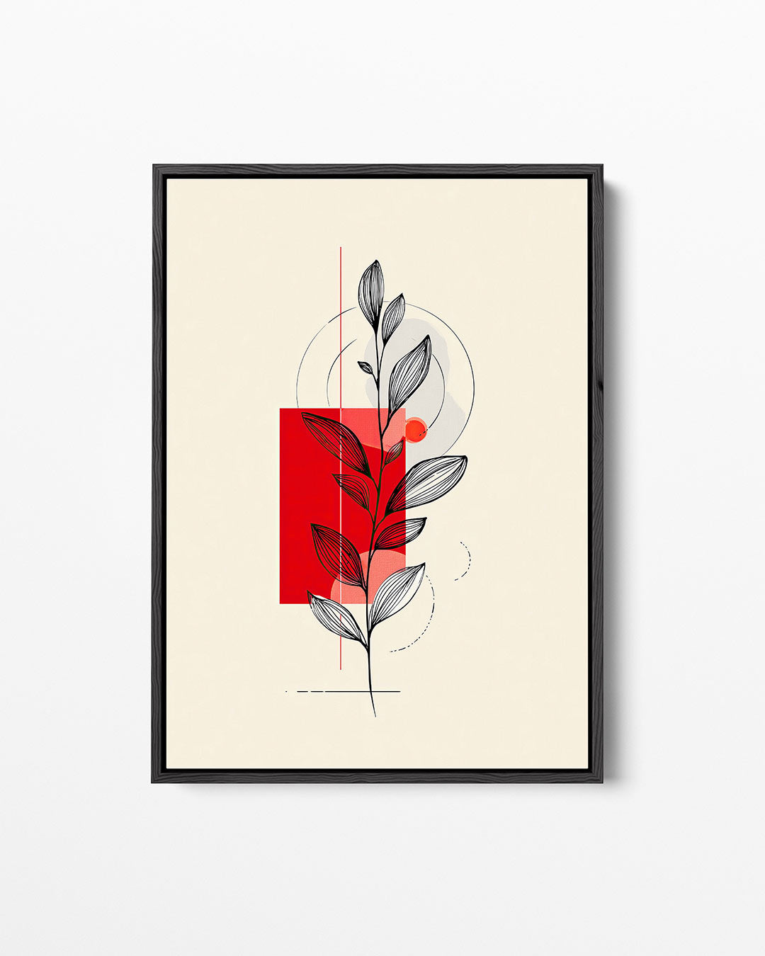Geometrische plant Kunstwerk