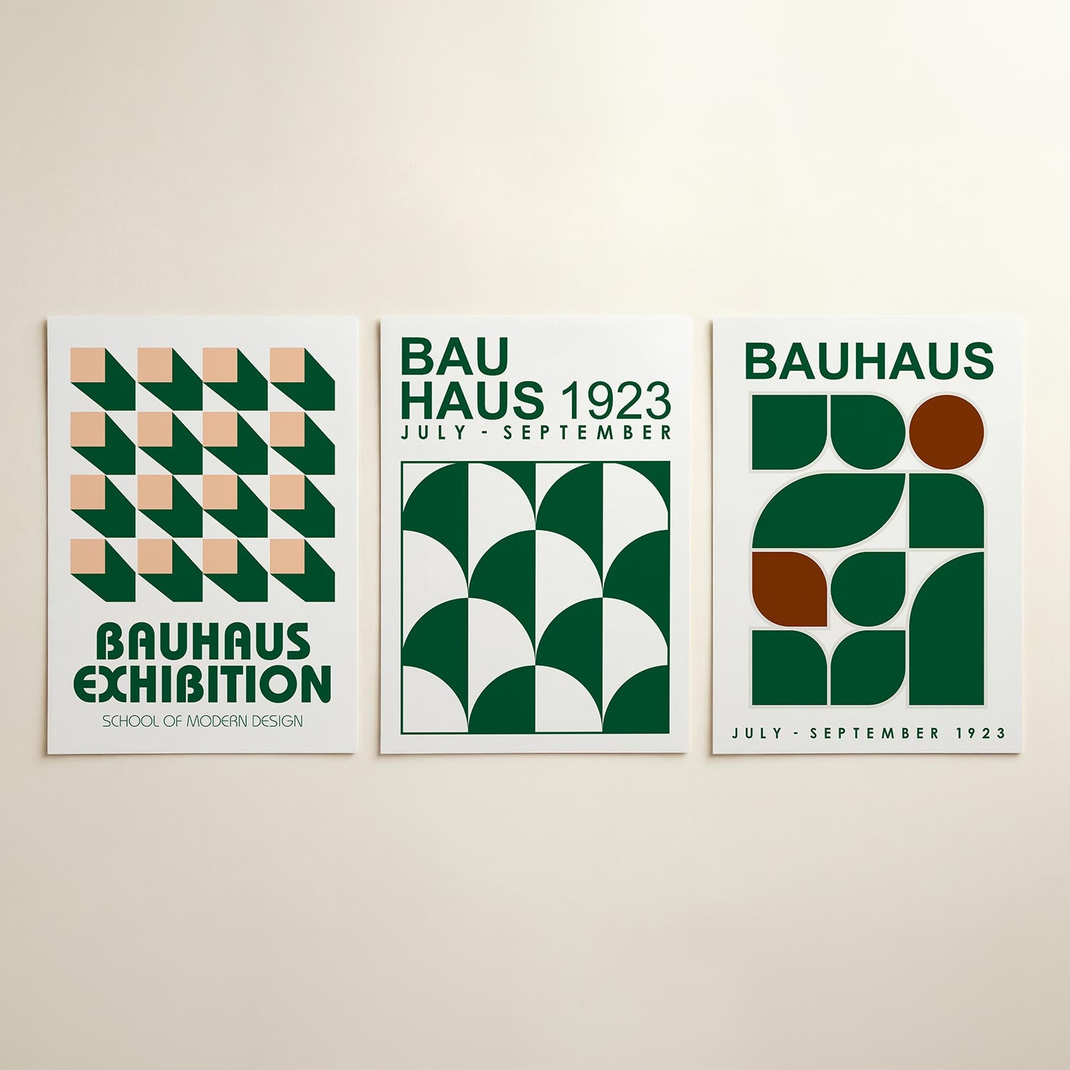 Vorm en schaduw Posterset