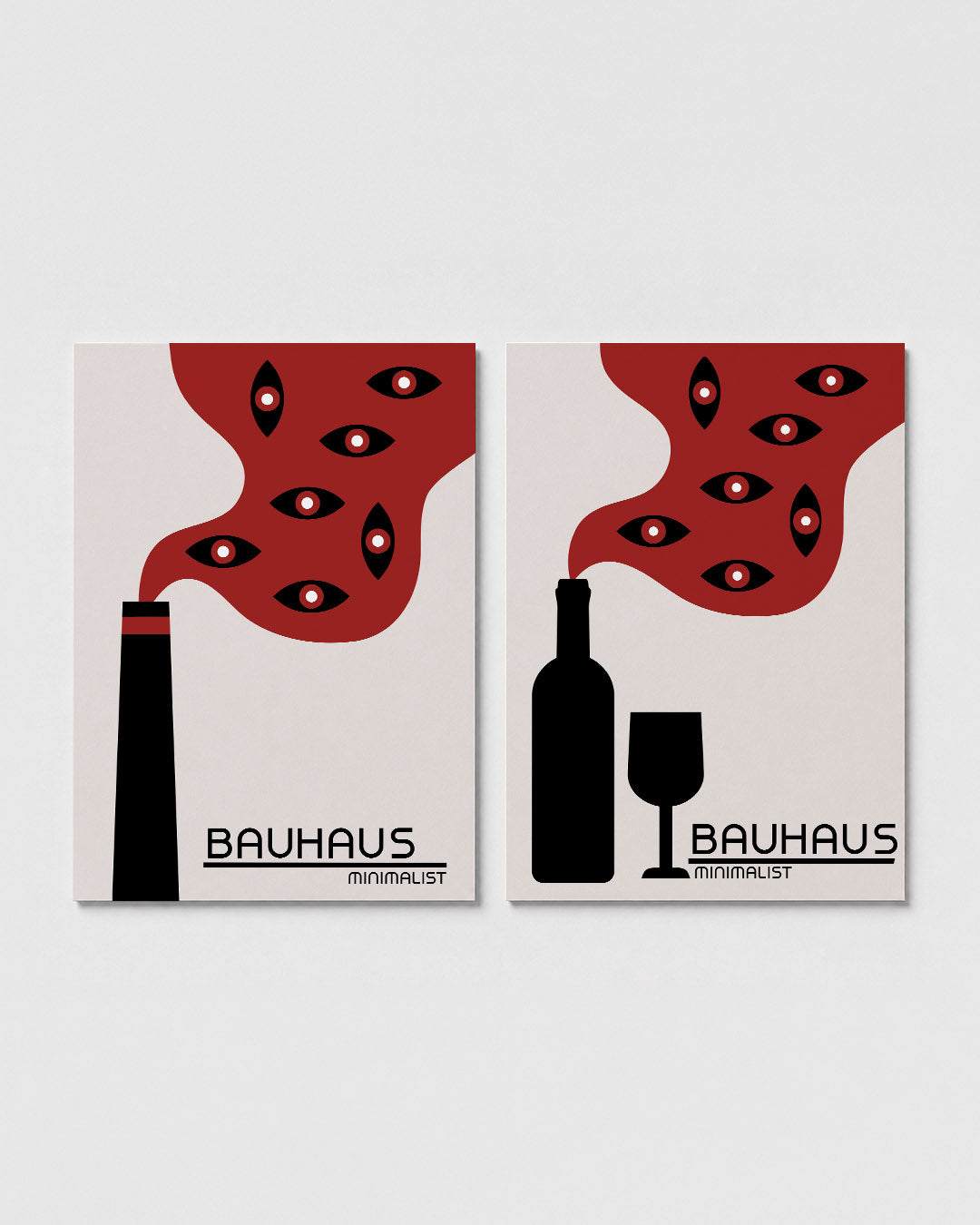 Oogvormen en rook Posterset