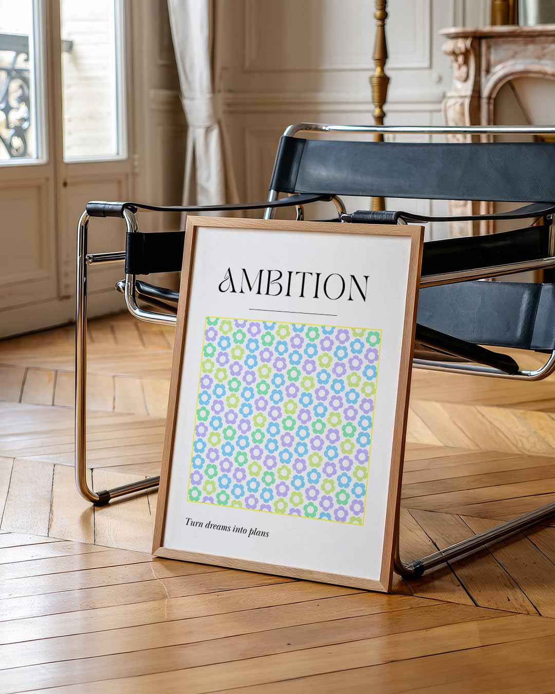 Inspirerende Bloemenambitie Poster-WallArtistic