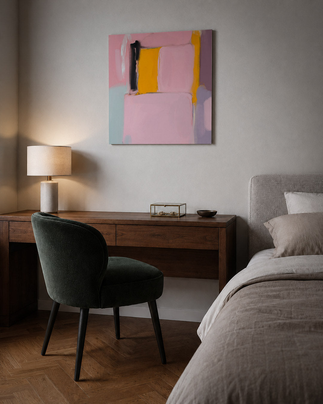 Kleurrijke vlakken Kunstwerk