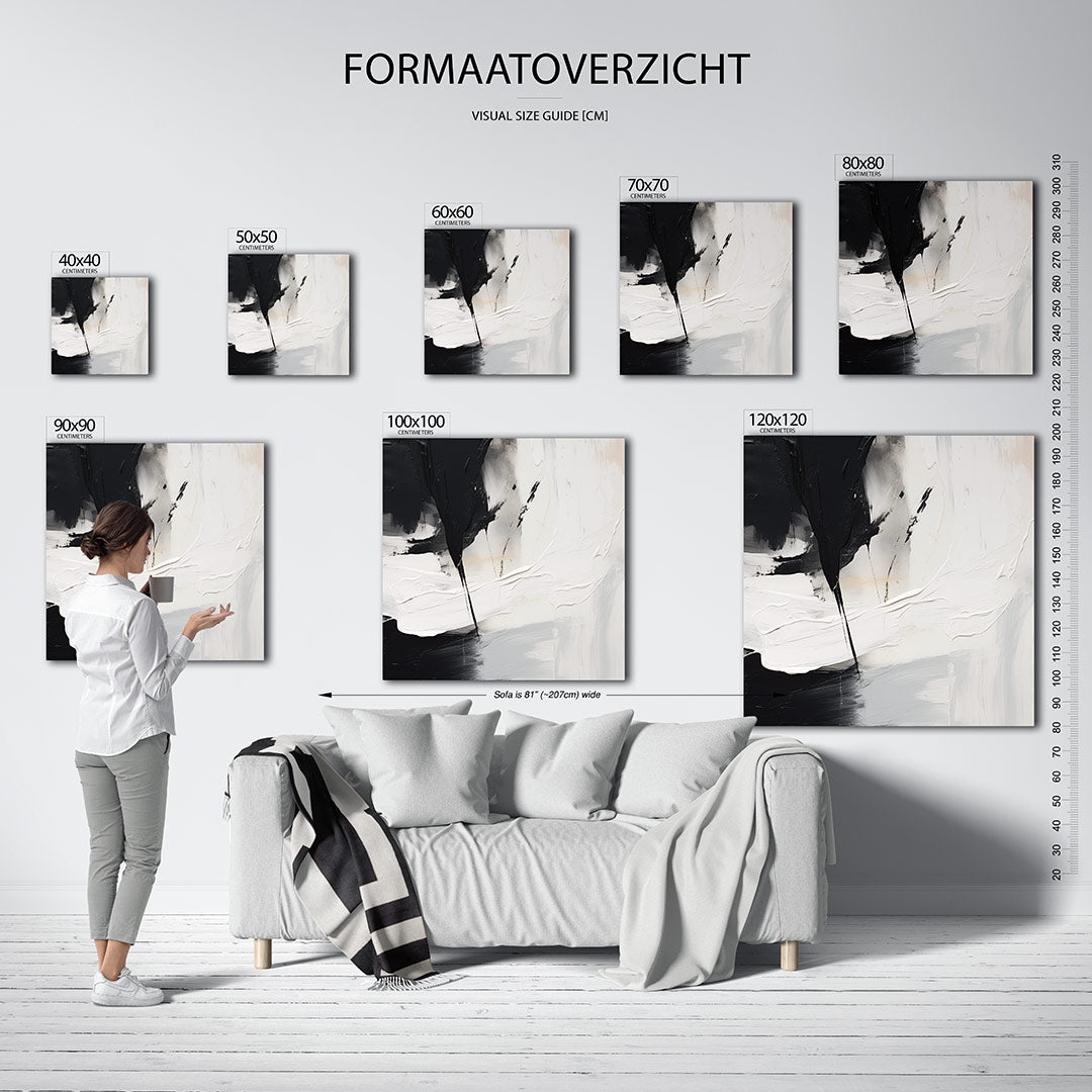 Dynamische kleurvlakken Kunstwerk
