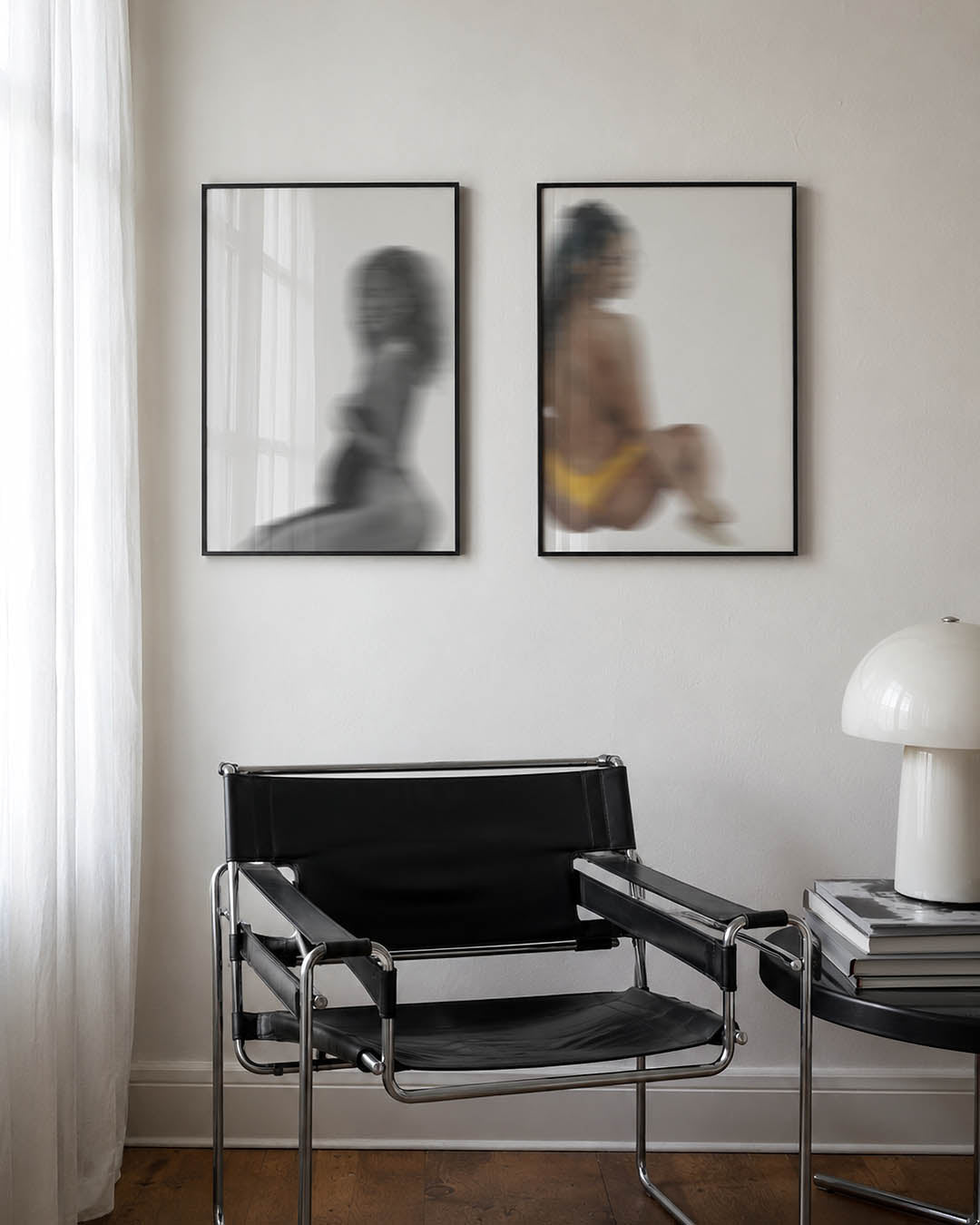Vervagende silhouet Posterset