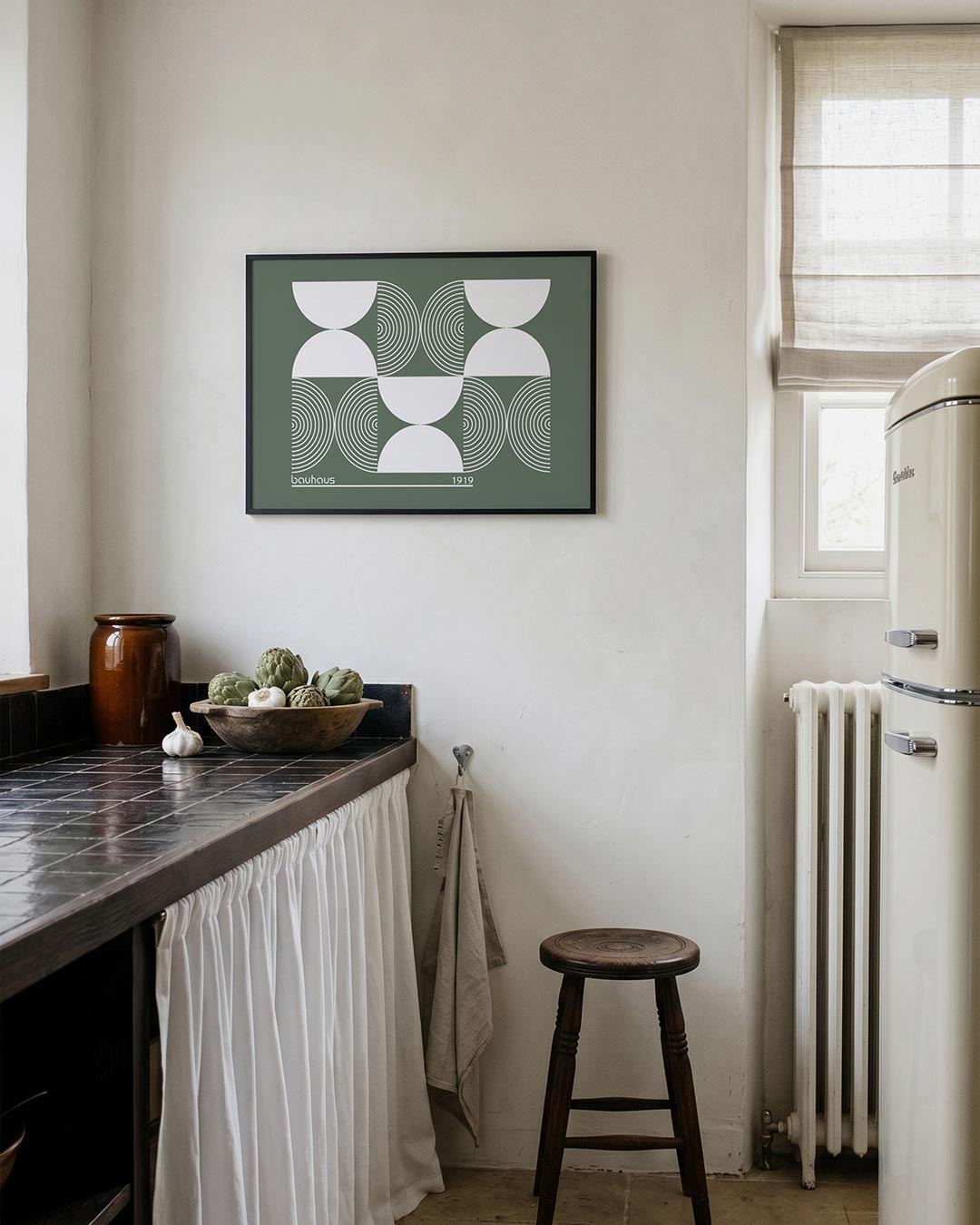 Cirkelvormen en lijnen Poster