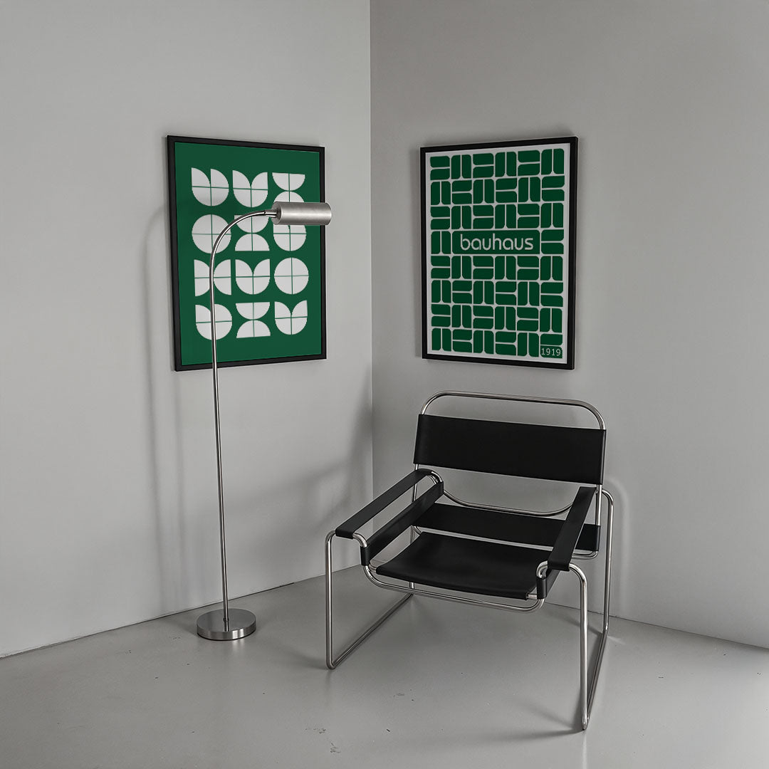 Vormenspel in groen Posterset