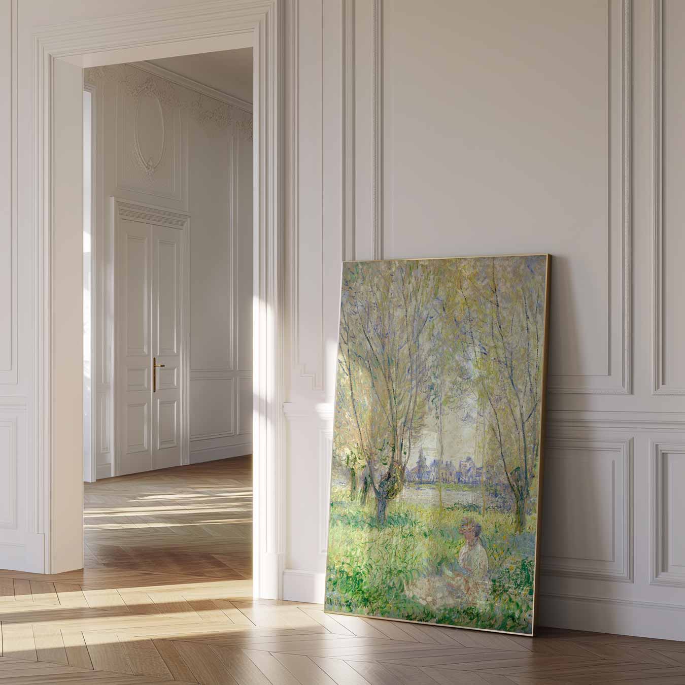 Impressionistische Boomgaard Poster-WallArtistic