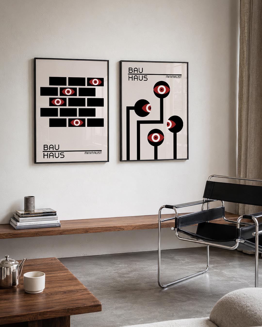 Oog en blok Posterset