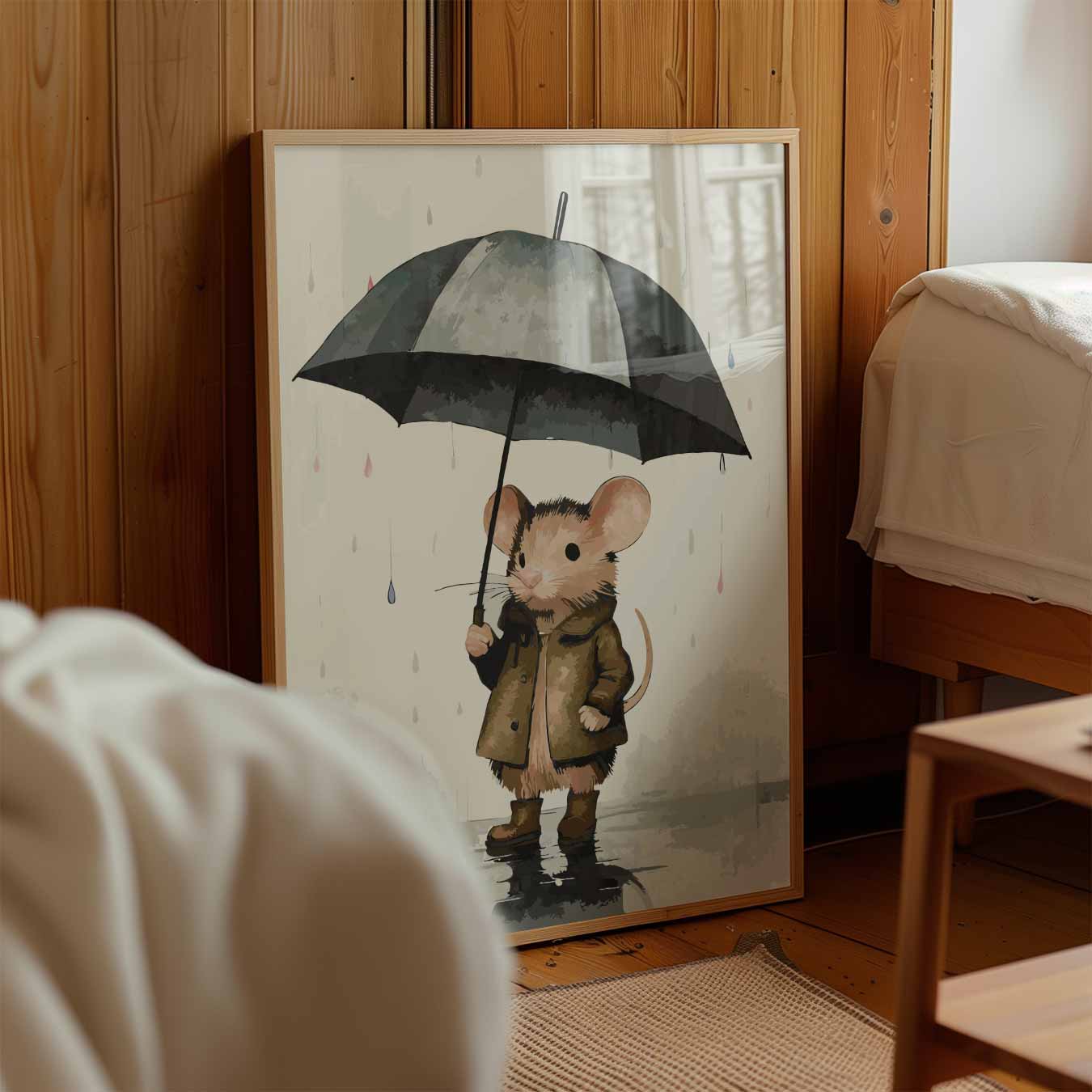 Regenachtige Muis Avonturen Poster-WallArtistic