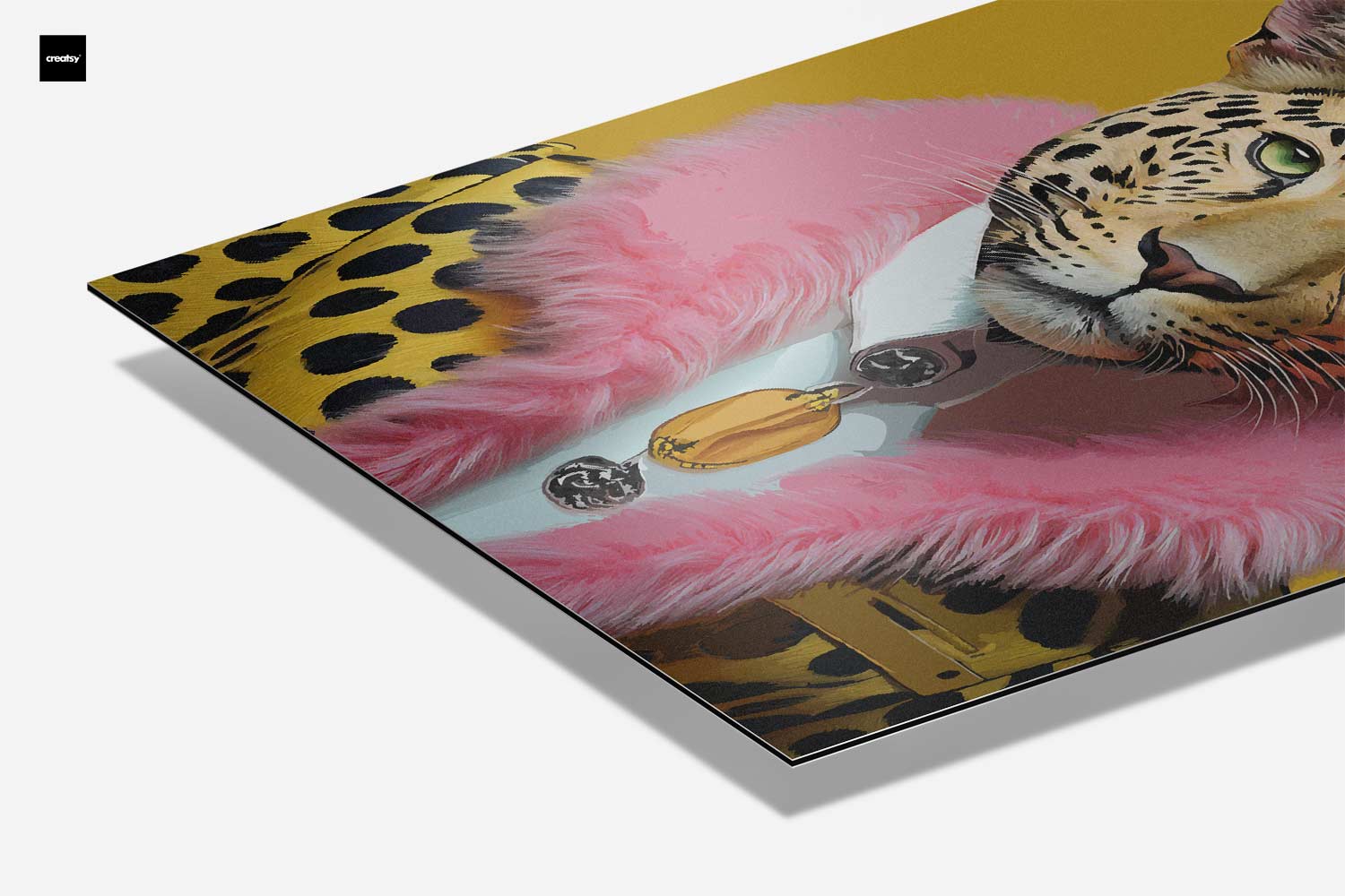Trendy Leopard Portrait Artwork