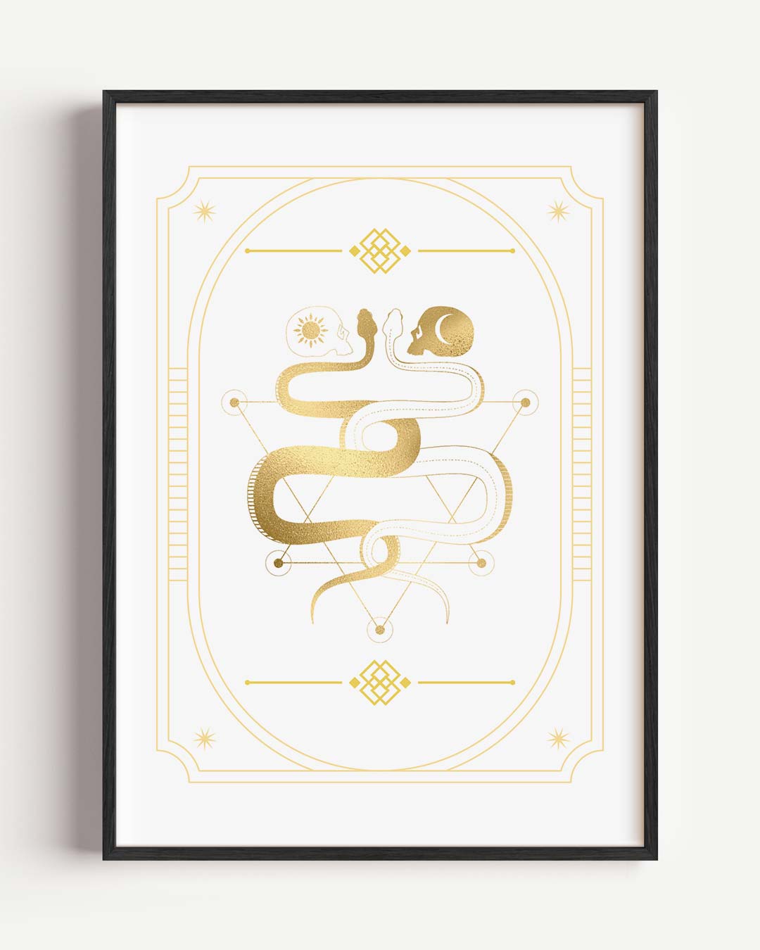 Mystieke Slangensymbool Poster-WallArtistic