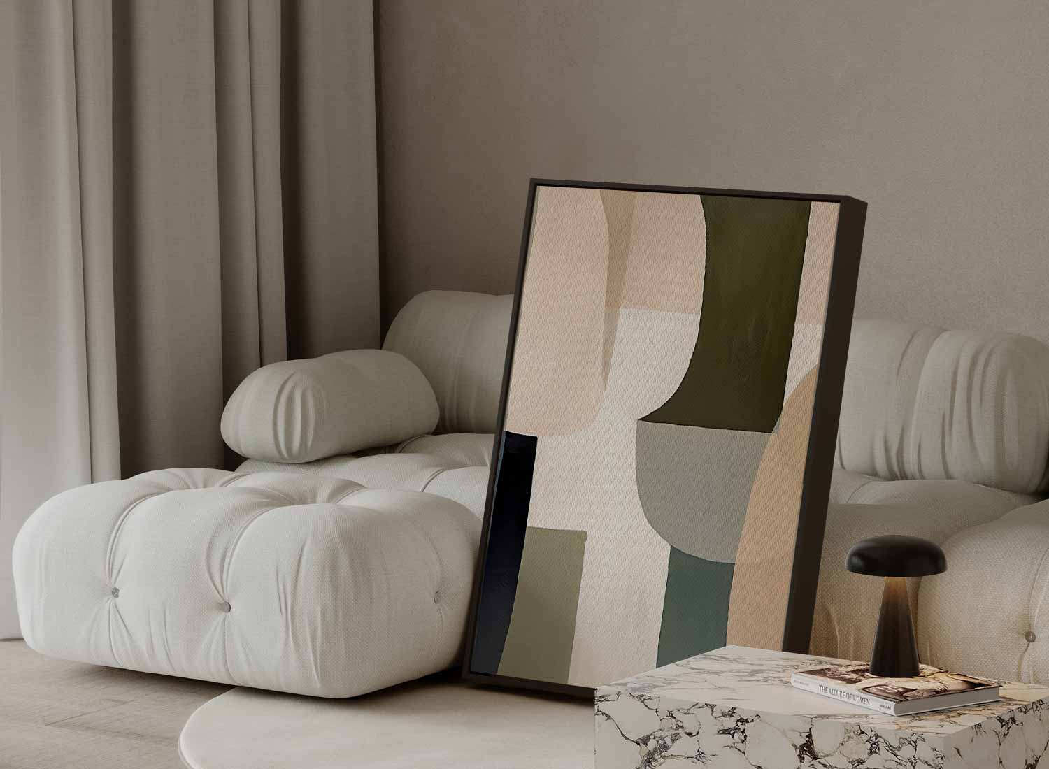 Geometrische Harmonie Kunstwerk-canvas-dibond-plexiglas-wanddecoratie-WallArtistic