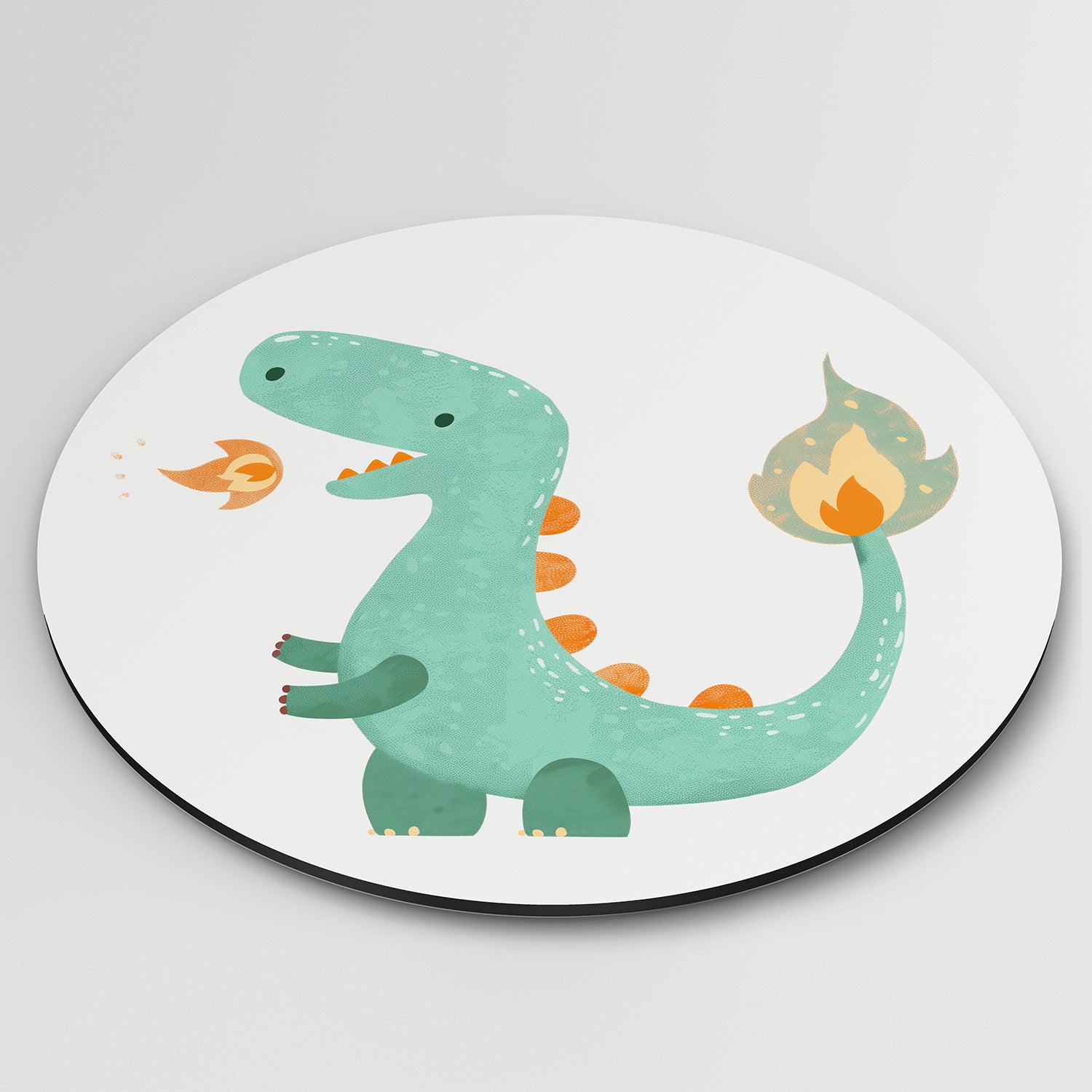Groene dinosaurus Muurcirkel