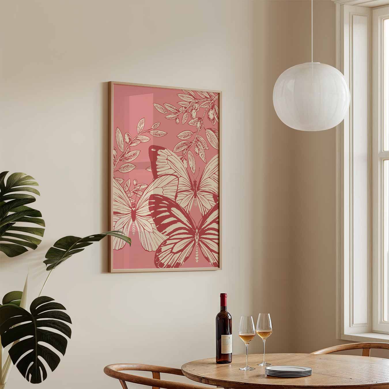 Vlinderdroom Wanddecoratie Poster-WallArtistic