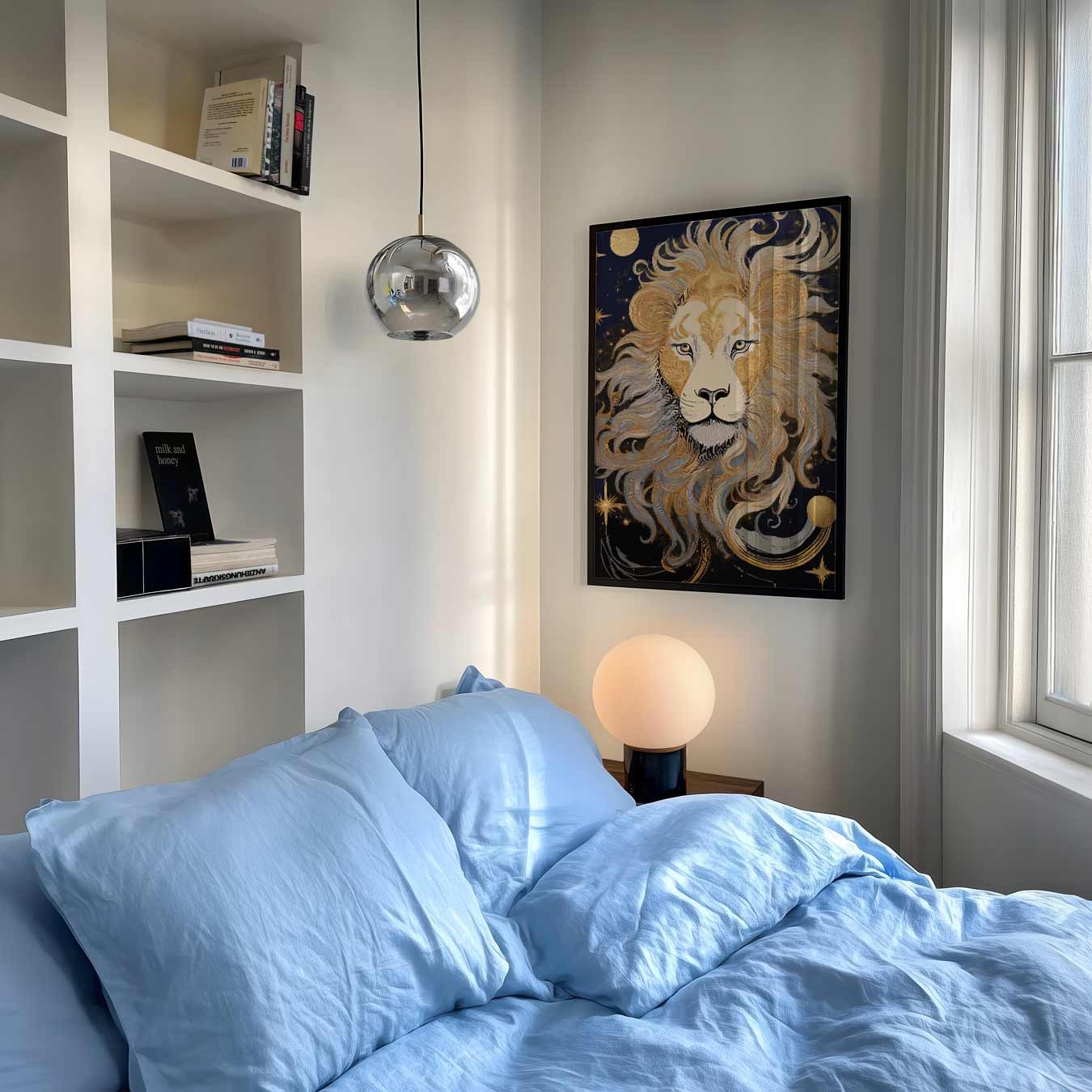 Betoverende Leeuw Poster-WallArtistic